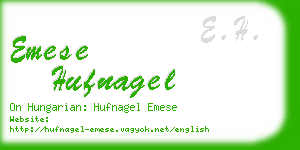 emese hufnagel business card